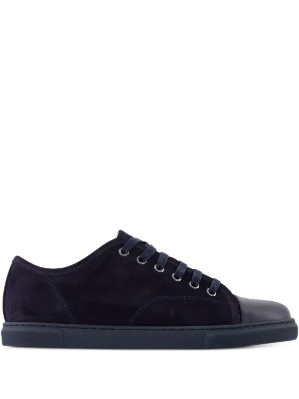 Lanvin Suède leren sneakers with bewerkte neus – Blue (FWSKDBB1ANAPH24285)