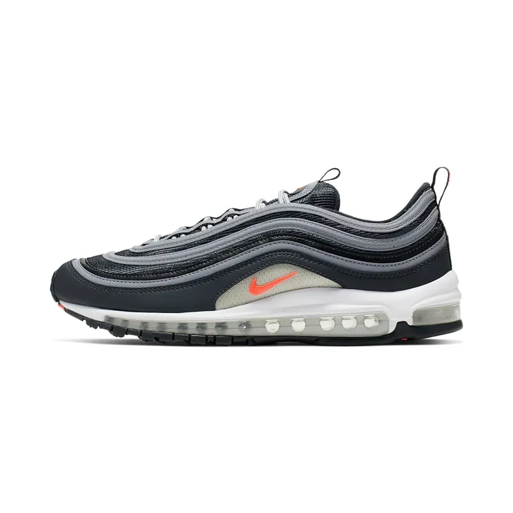 Nike Air Max 97 Essential “Anthracite / Wolf Grey / White / Flash Crimson” (CI6392-001)