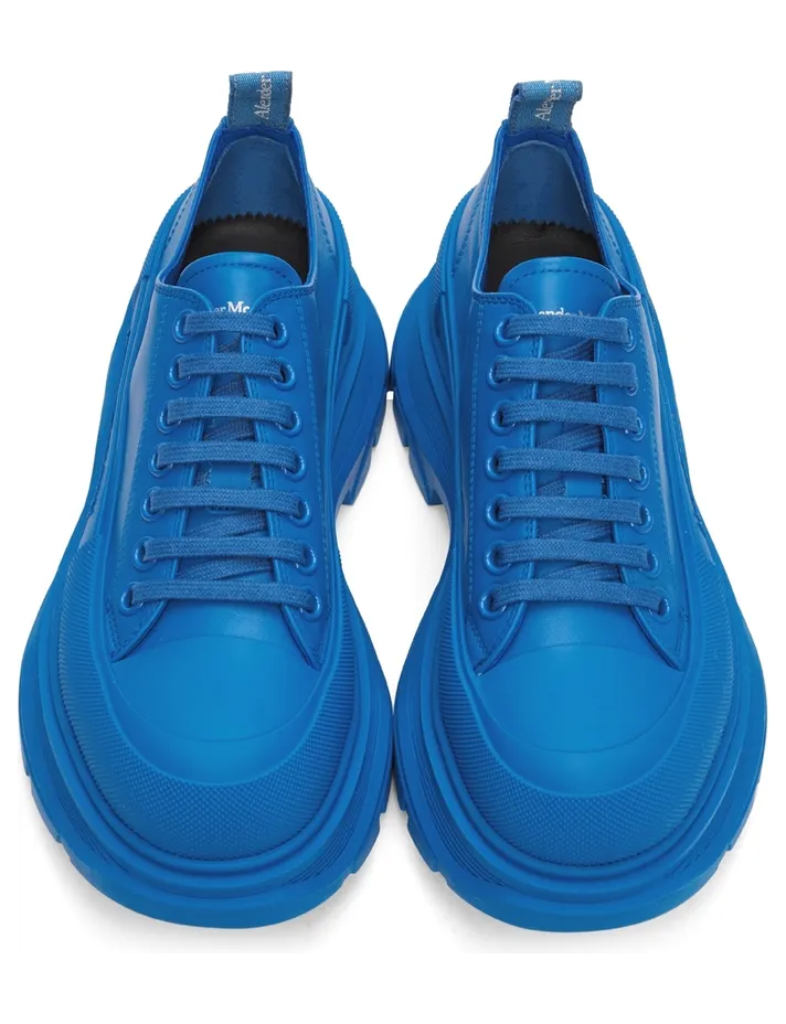 Alexander McQueen Grey Driver Tread Slick Low Sneakers (627225WIB81) (5)