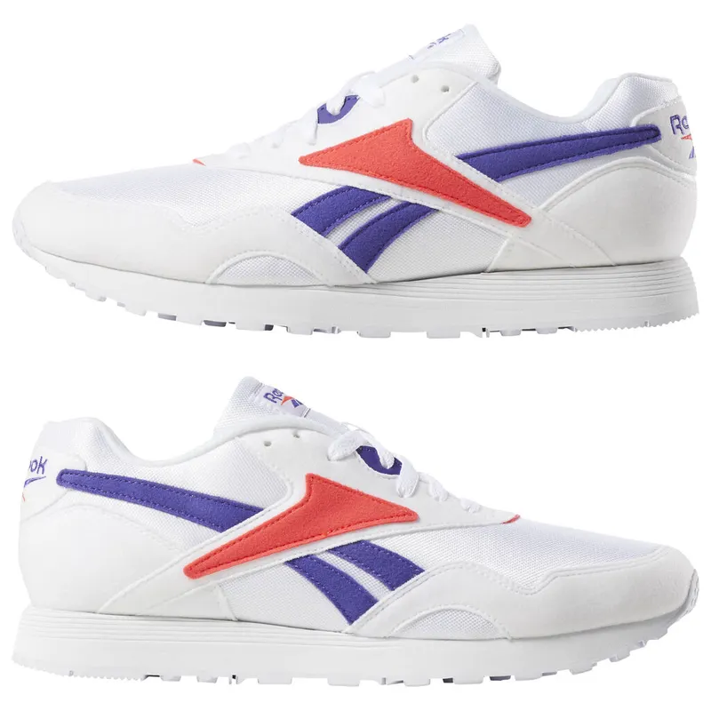 Reebok Rapide White / Team Purple / Neon Red