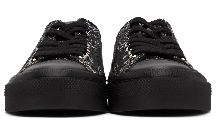 Givenchy Black & White Low City Sneakers (BH0050H0ZE) (2)