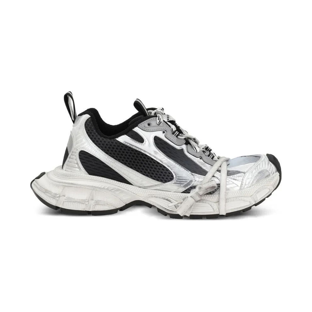 Balenciaga 3XL Worn-Out Gradient Black Silver