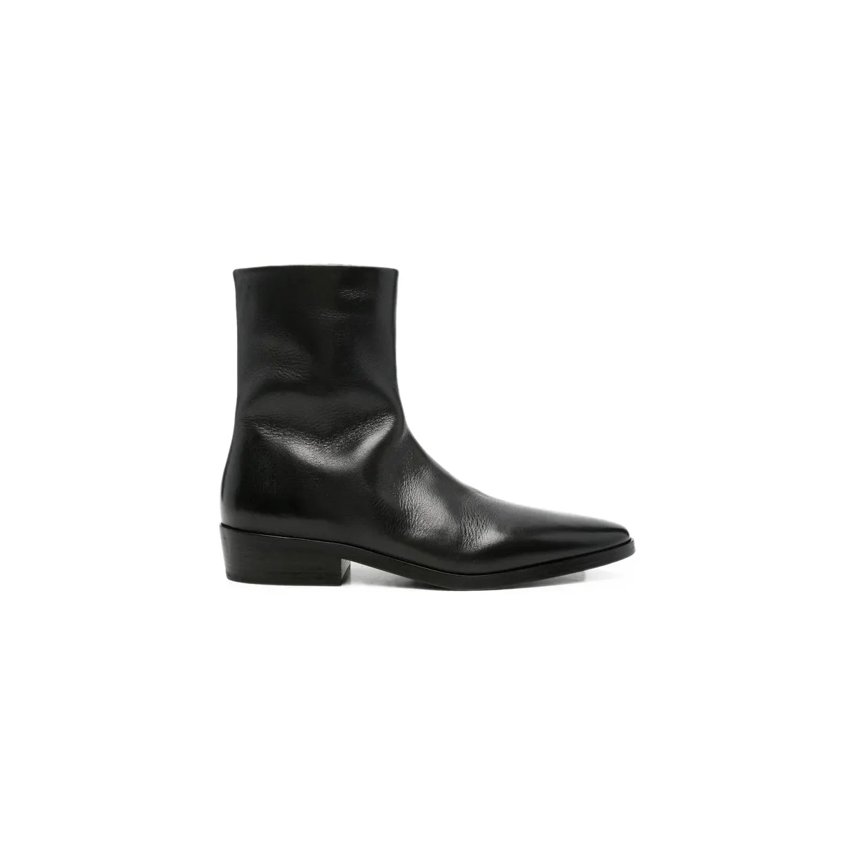 Marsèll Side-zip Leather Ankle “Black” (MM4975 P009 666)