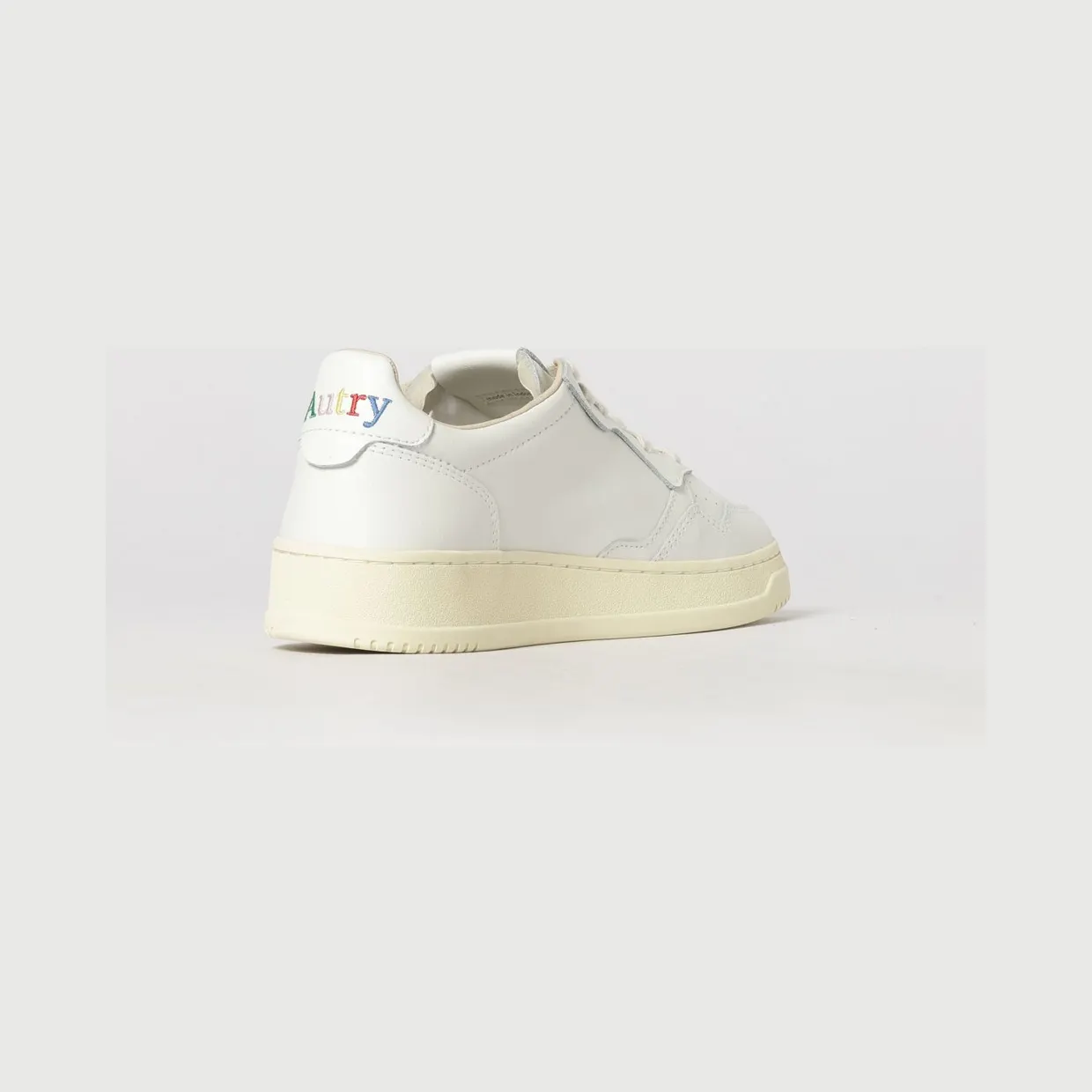 Autry Medalist Low Two-Tone Calfskin and Suede Trainers Beige (AULMBG01) (2)