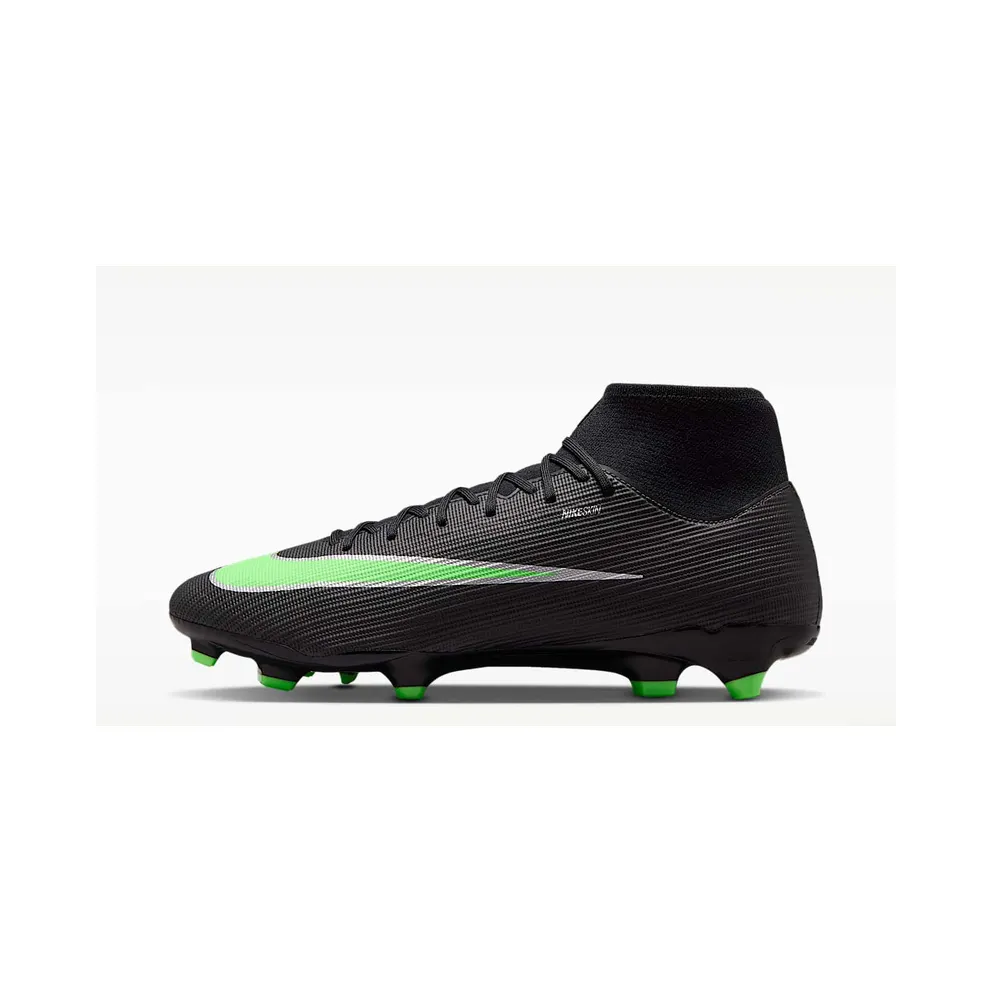 Nike Mercurial Superfly 11 Academy Multi-Ground High-Top “Black/Black/Illusion Green” (IO1485-001)