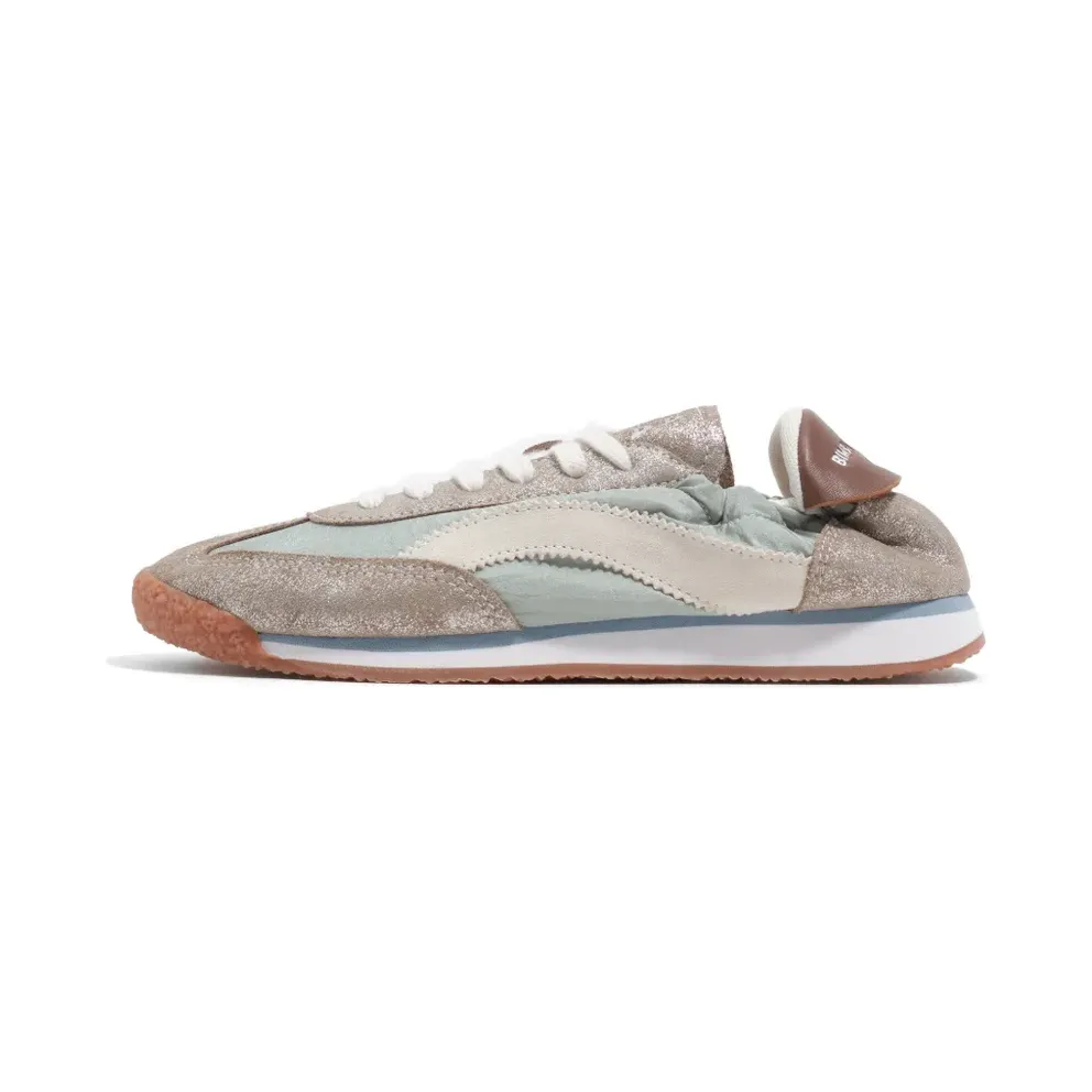 BIMBA Y LOLA 13 06 aus Wildleder und grünem Nylon – Silver (261BZ130610007)