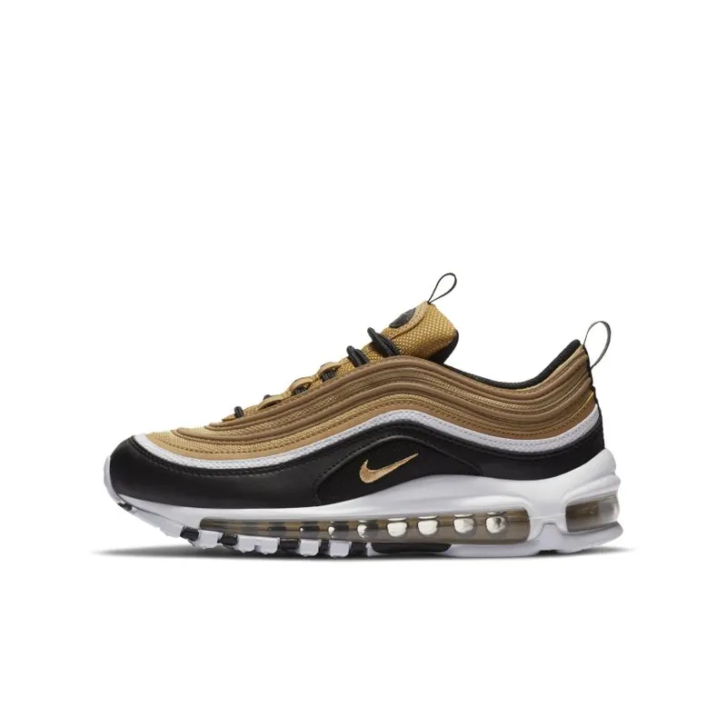 Nike Air Max 97 Metallic Gold Black White (GS) Metallic Gold/Black-White-Metallic Gold (CZ9197-700)