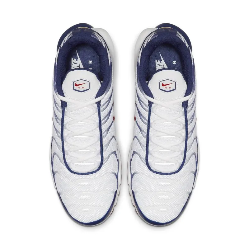 Nike Air Max Plus White Red Blue White/Gym Red (CJ9928-100)