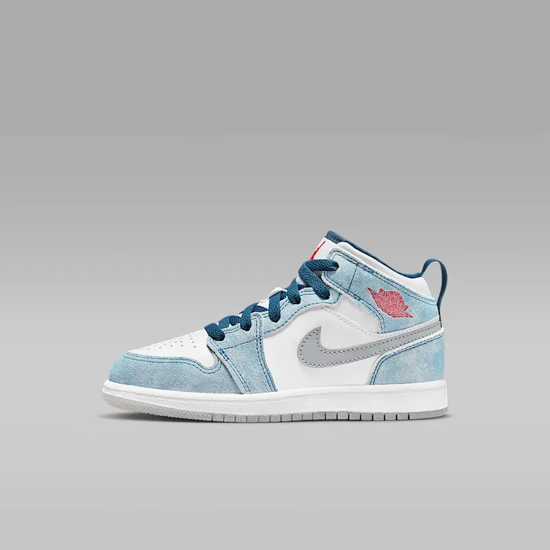 Jordan 1 Mid SE Younger Kids’ Blue (DR6237-401)