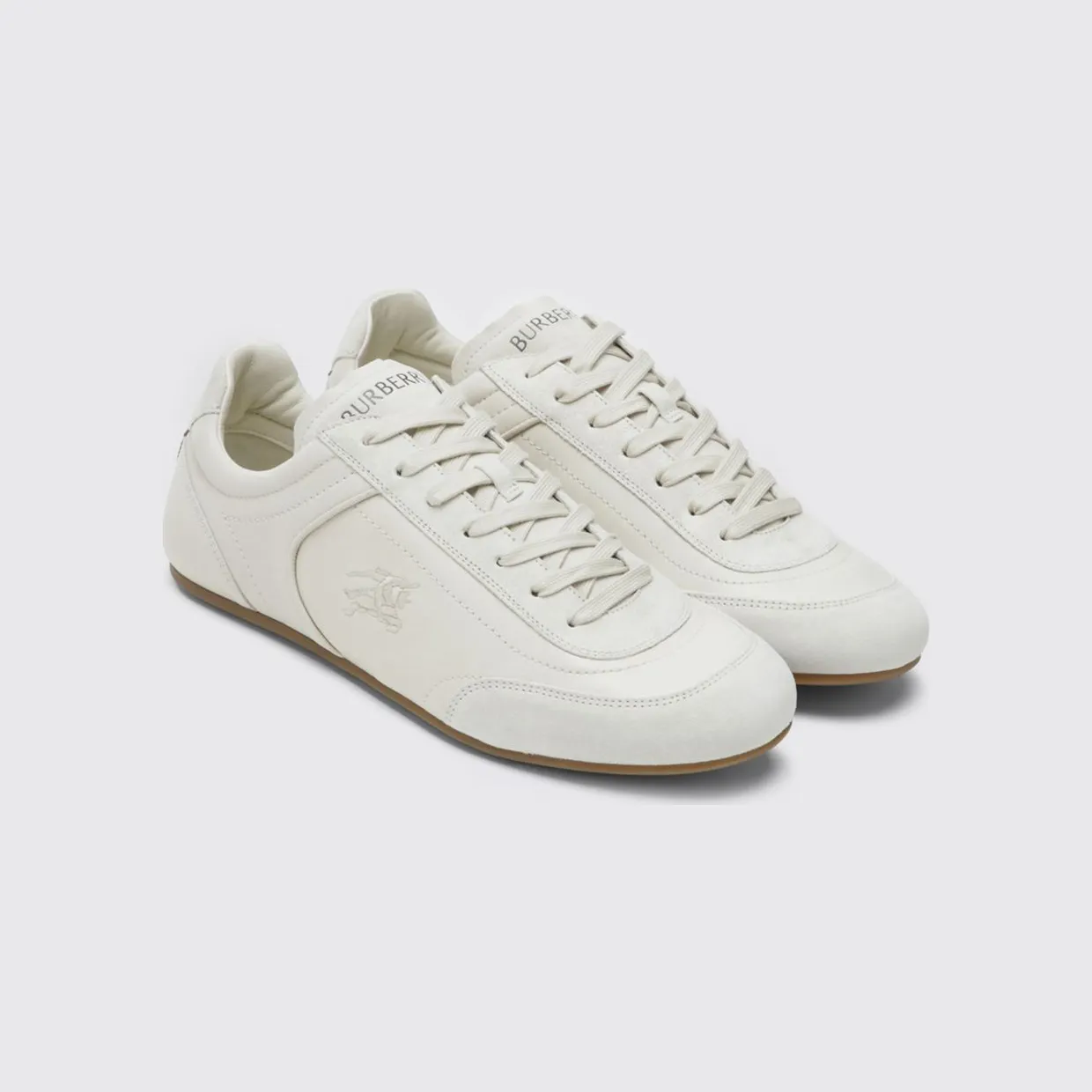 BURBERRY Knight Leather Sneakers Beige (8125529)