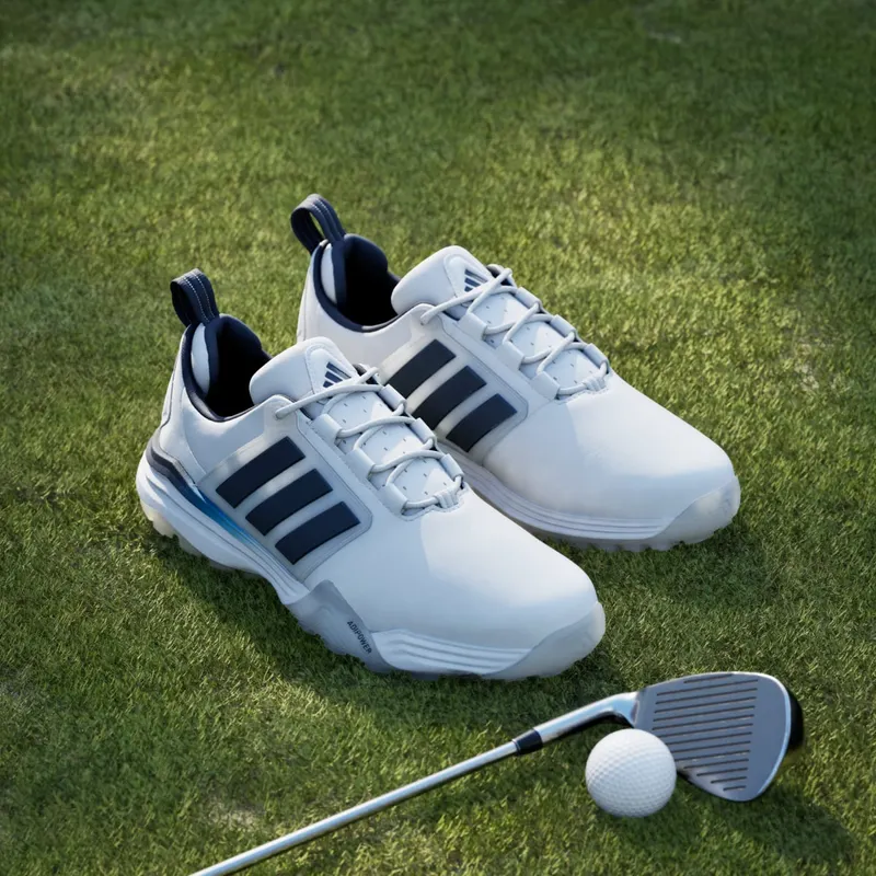 Adidas ADIPOWER 26 SPIKELESS Golf Shoes Cloud White / Collegiate Navy / Lucid Orange (JP8395)