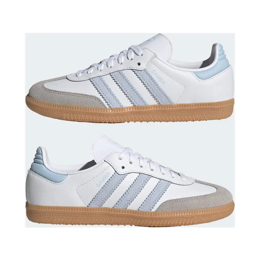 Adidas Samba OG GS “White Crystal Sky Gum” (JQ2019)