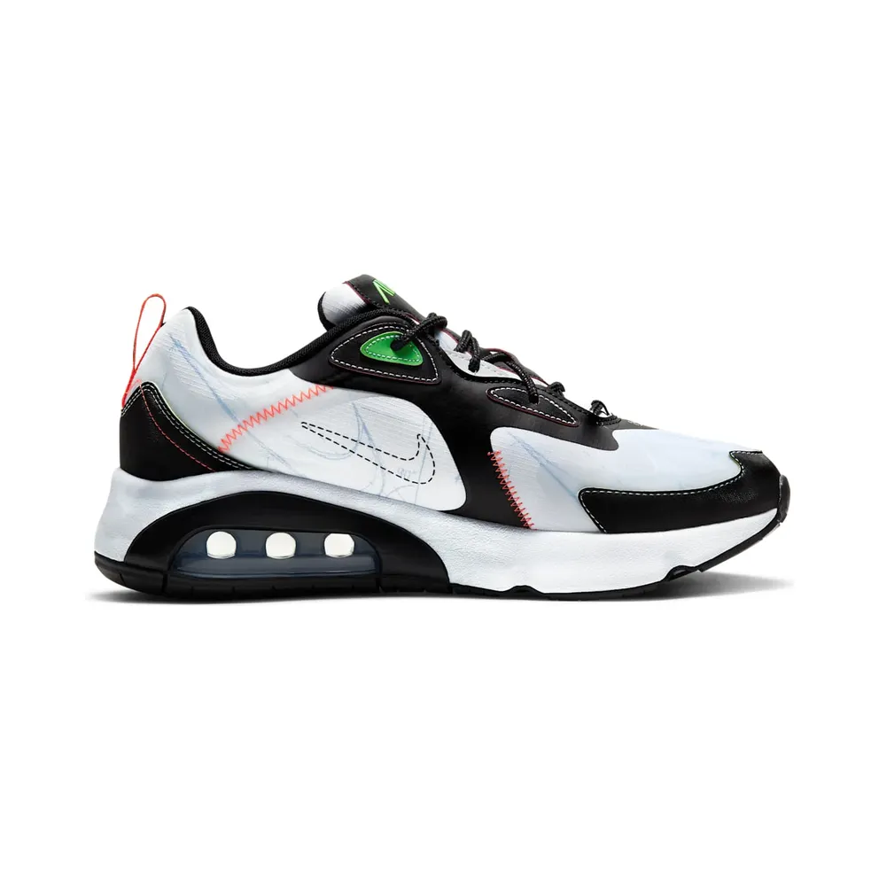 Nike Air Max 200 Blueprint White/Black-Bright Crimson-Green Strike (CU6647-100)
