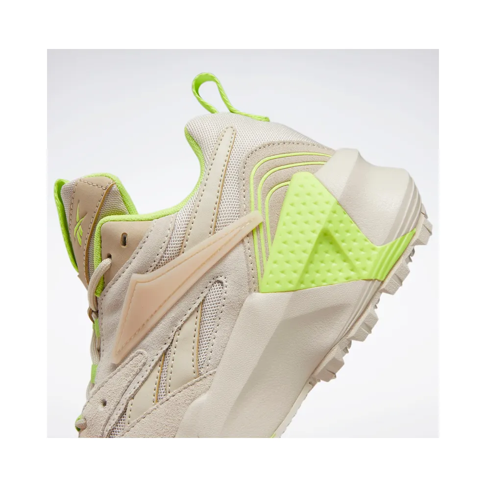 Reebok Aztrek Double Mix Trail Shoes Stucco / Modern Beige / Neon Lime