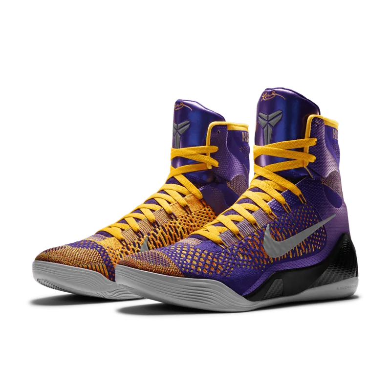 Nike Kobe 9 Elite Team Showtime Court Purple/White-Laser Orange-Wolf Grey (630847-500)
