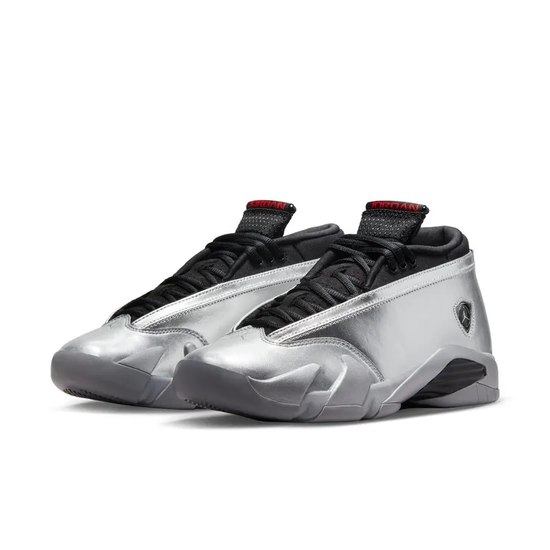 Air Jordan 14 Retro Low Metallic Silver/Wolf Grey/Black/Fire Red (DH4121-060)