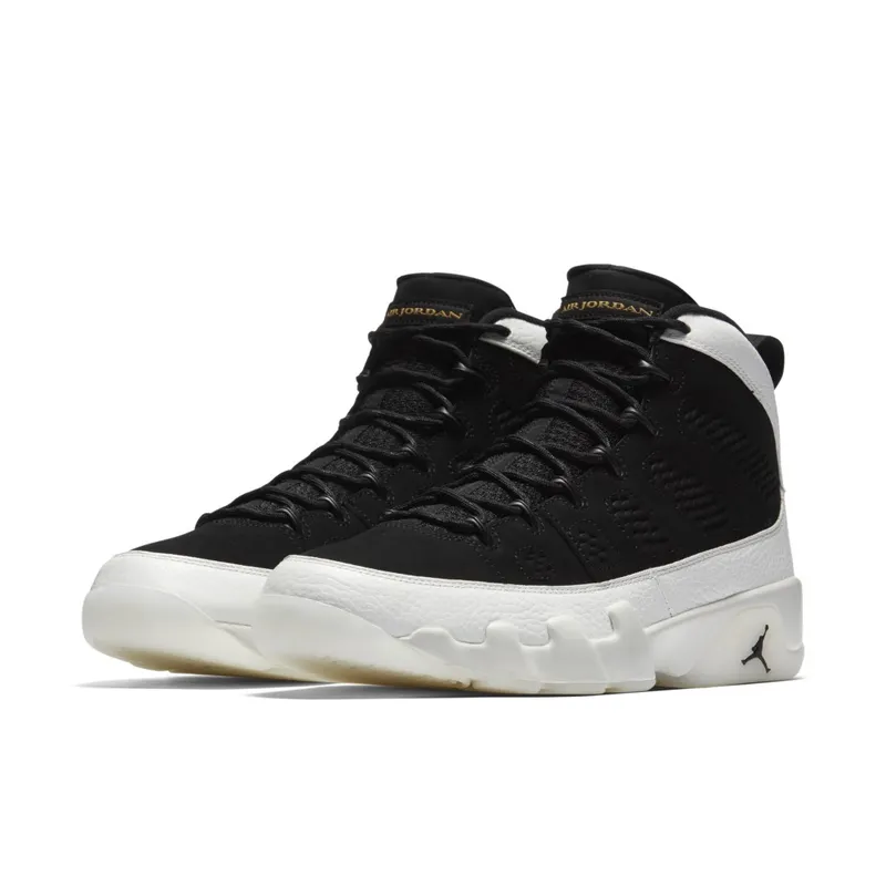 Jordan 9 Retro City of Flight Black/Black-Summit White-Metallic Gold (302370-021)
