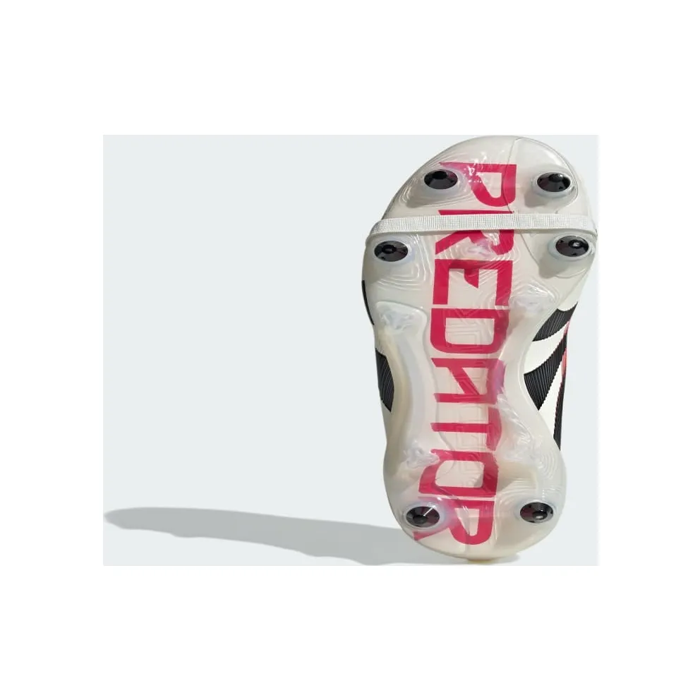 adidas Predator Elite Fold-over Tongue Soft Ground Boots “Off White / Core Black / Pure Ruby” (JQ7821)