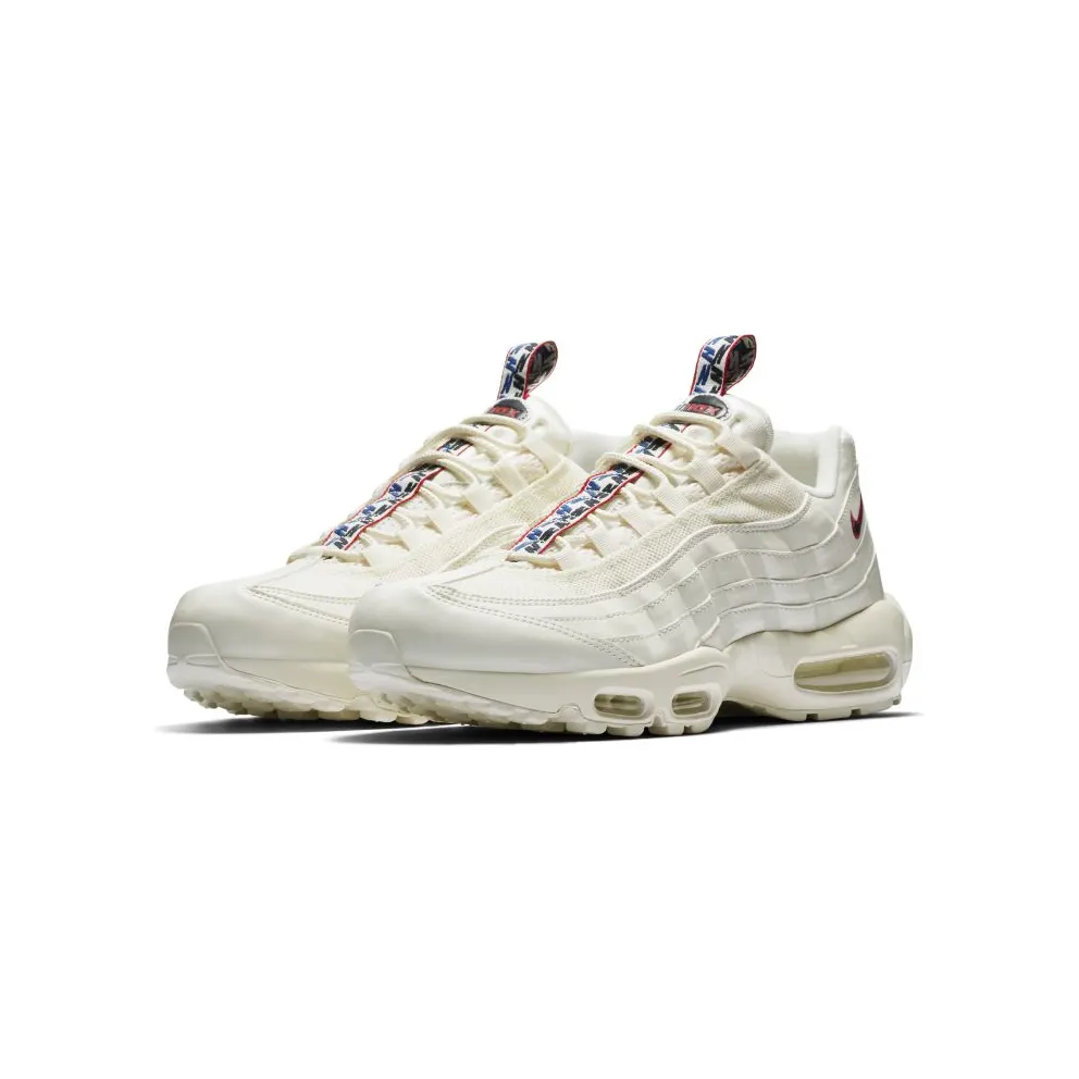 Nike Air Max 95 Pull Tab Sail Sail/Gym Blue-Gym Red (AJ1844-101)