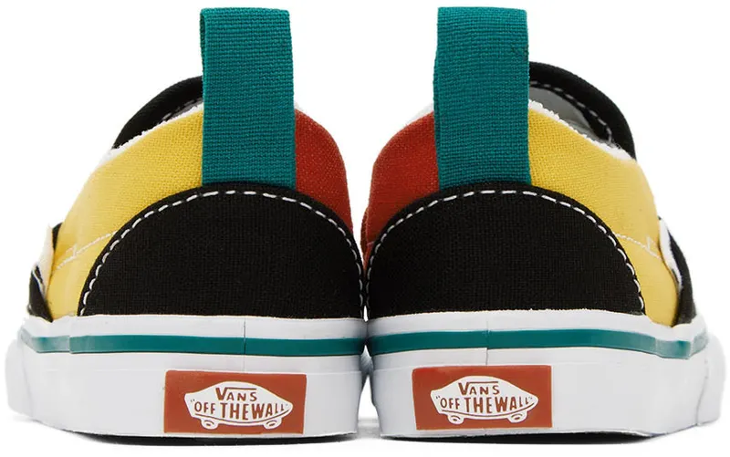 Vans Baby Black & Red Slip-On V (VN0A5EFKBML)