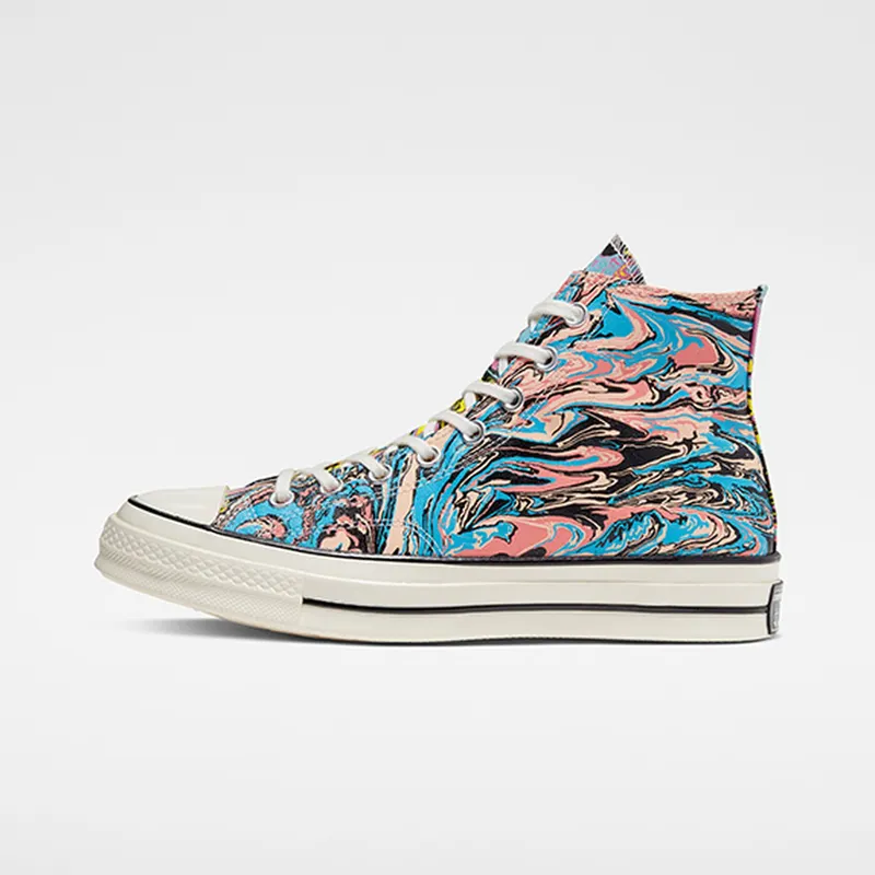 Converse Chuck Taylor All-Star 70s Hi Marble Egret/Multi-Black (167373C)