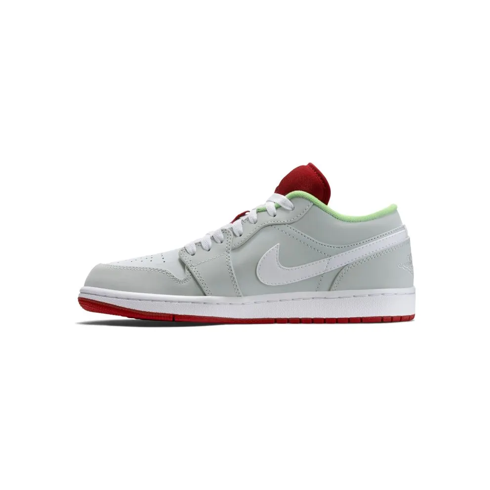 Jordan 1 Retro Low Hare (2015) Grey Mist/University Red-Poison Green (553558-021)