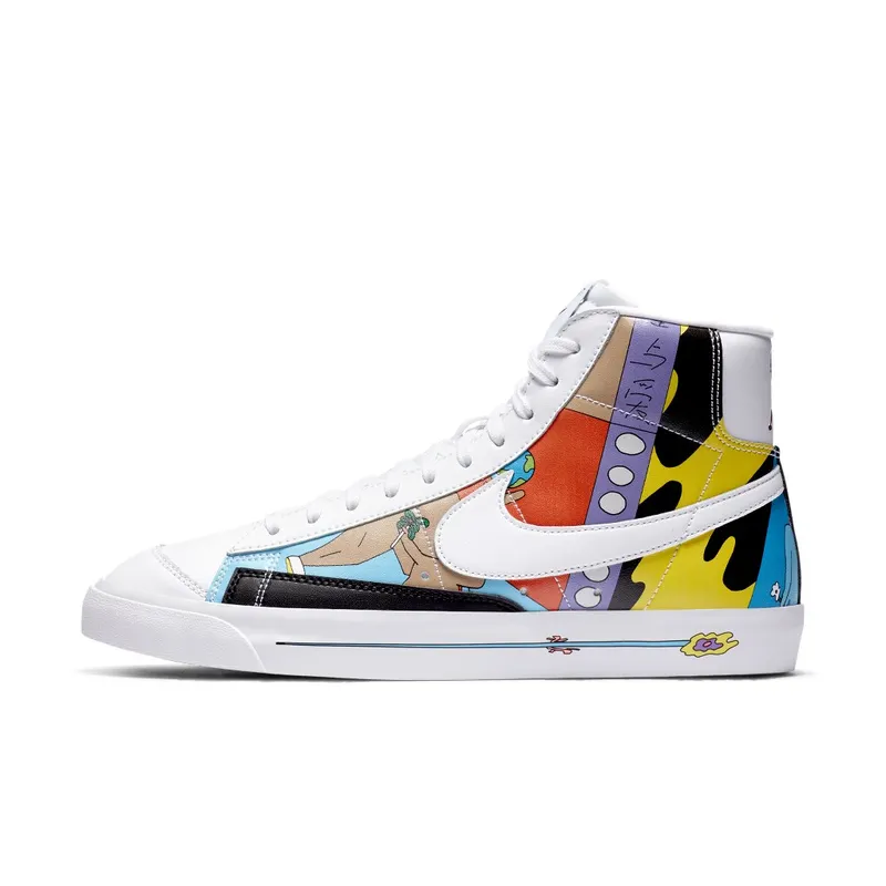 Nike Blazer Mid 77 Flyleather Ruohan Wang Multi-Color/Multi-Color (CZ3775-900)
