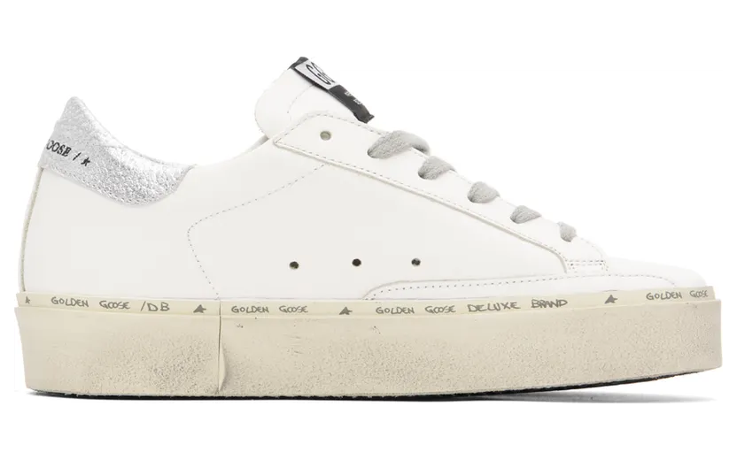 Golden Goose White & Silver Super-Star Classic Sneakers (GWF00118.F000329.80185)