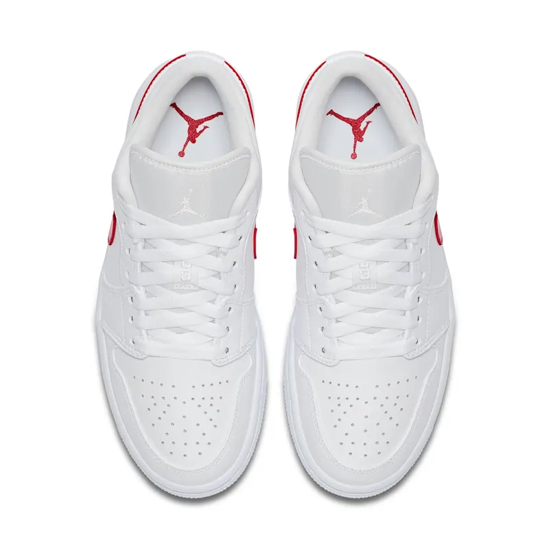 Jordan 1 Low White University Red (W) White/University Red-White (AO9944-161)