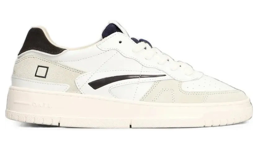 D.A.T.E. Torneo Pure panelled leather sneakers – White (M451TPCAWN)