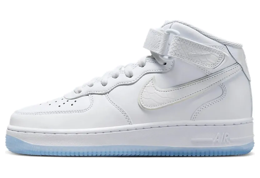 Nike Air Force 1 Mid White Snakeskin Ice (FN4274-100)