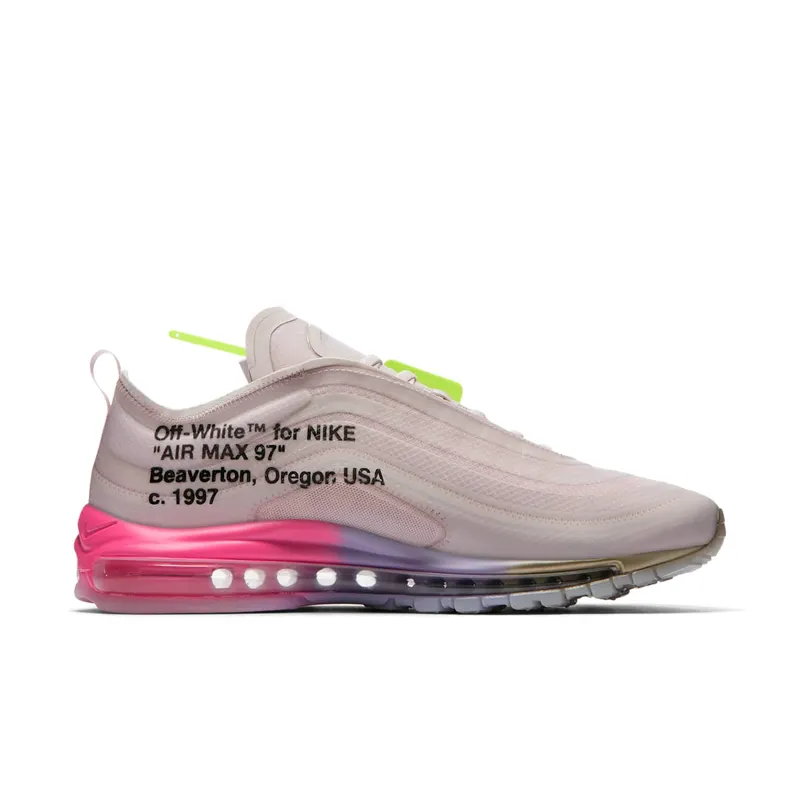 Nike Air Max 97 Off-White Elemental Rose Serena “Queen” Elemental Rose/Black-Barely Rose-White (AJ4585-600)