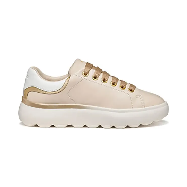 Geox D Spherica Ec4.1 Schoenen D65TCB-08554-Papyrus/Lt Gold