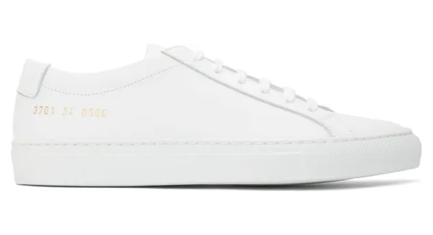 Common Projects White Original Achilles Low Sneakers (3701)