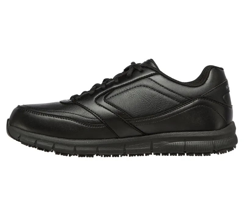 Skechers Work Slip-Resistant Relaxed Fit: Nampa Sneaker Black