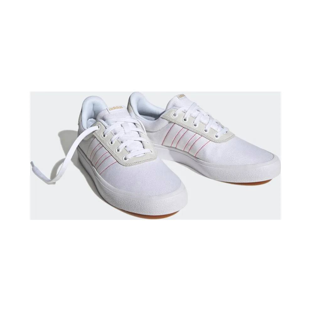 Adidas Vulc Raid3r Lifestyle Skateboarding 3-Stripes Cloud White / Better Scarlet / Matte Gold (H06281)
