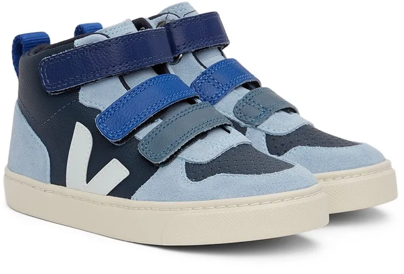 Veja Baby Blue Leather V-10 Mid Velcro (DX0502856)