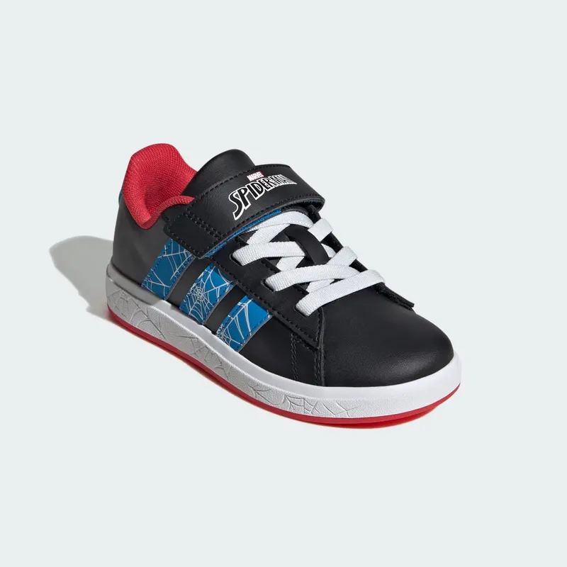 Adidas adidas Marvel Spider-Man Grand Court Kids Core Black / Bright Blue / Pure Ruby (JQ8073)