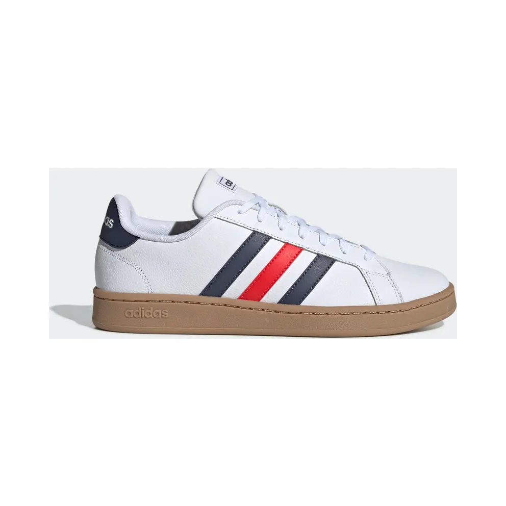 Adidas Grand Court Cloud White / Trace Blue / Active Red (EE7888)