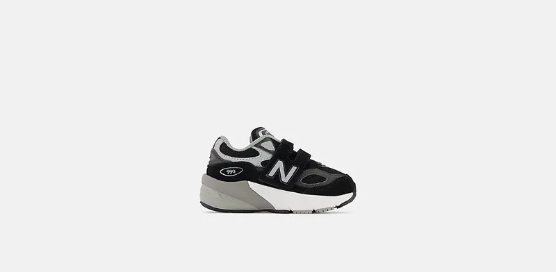 New Balance 990v6 Hook and Loop Black Silver (IV990BK6)