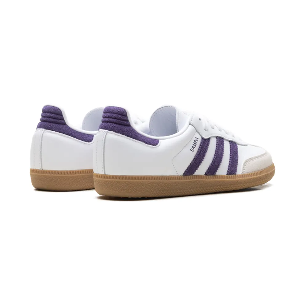 Adidas SAMBA OG “White Alumina Aurora Plum” (JS1392)