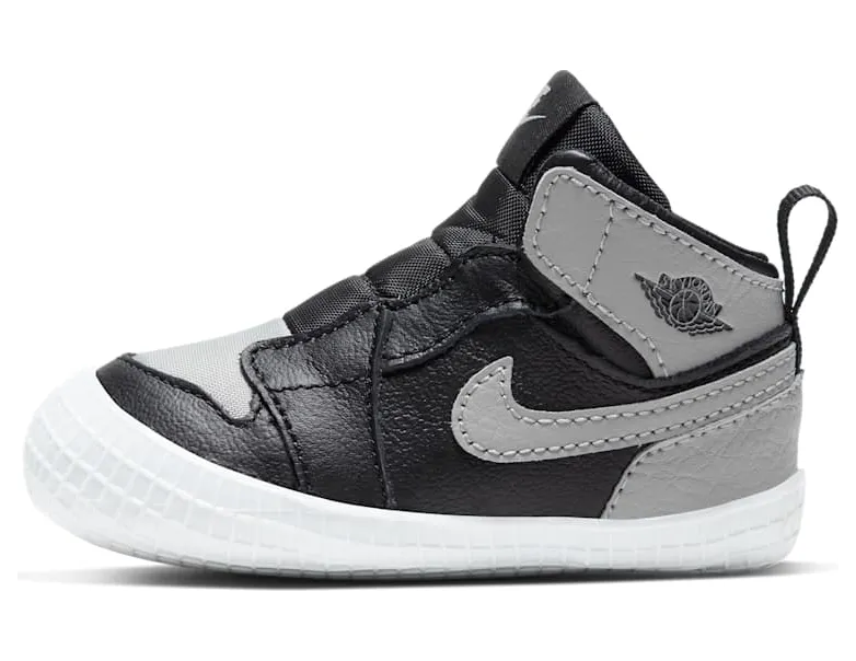Jordan 1 Crib Bootie Black Medium Grey (I)