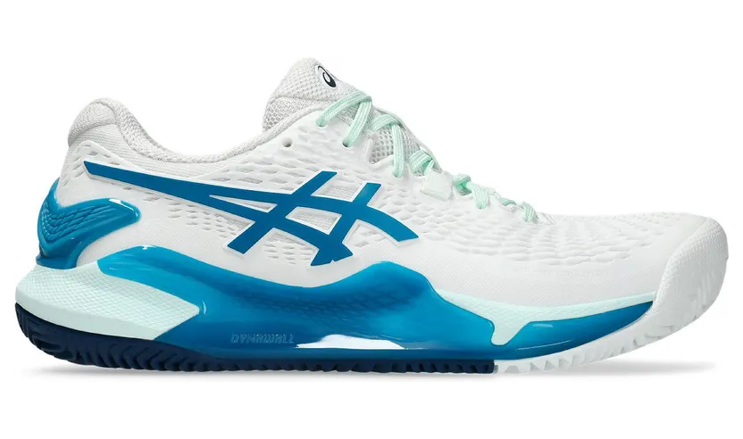 ASICS Gel-Resolution 9 Clay White Teal Blue (1042A224-102)