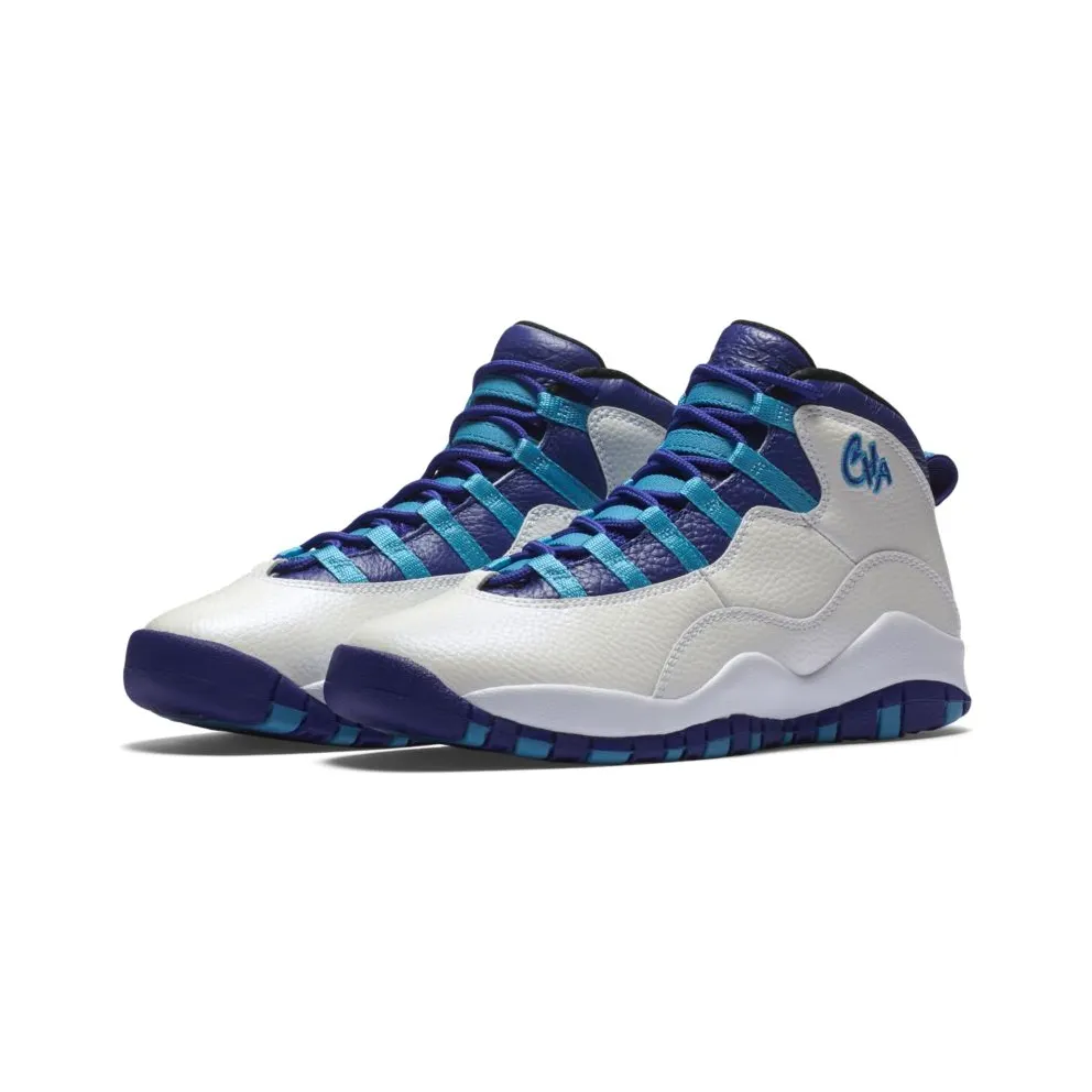 Jordan 10 Retro Charlotte 2016 (GS) White/Concord-Blue Lagoon-Black (310806-107)