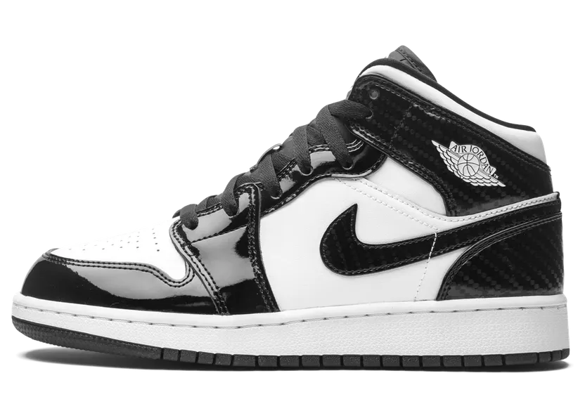 Air Jordan 1 Mid SE GS ‘All-Star Weekend’ Black/White/Black (DD2192-001)