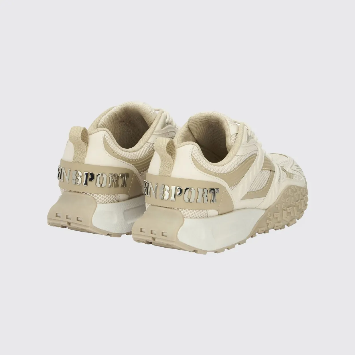 Plein Sport Urban Sprinter Mesh and Rubber Sneakers Beige (SAFSUSC0933STE003N06) (2)