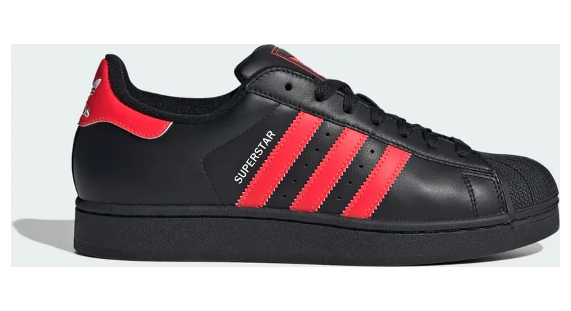 Adidas SUPERSTAR II “Core Black Lucid Red Cloud White” (JQ3176)