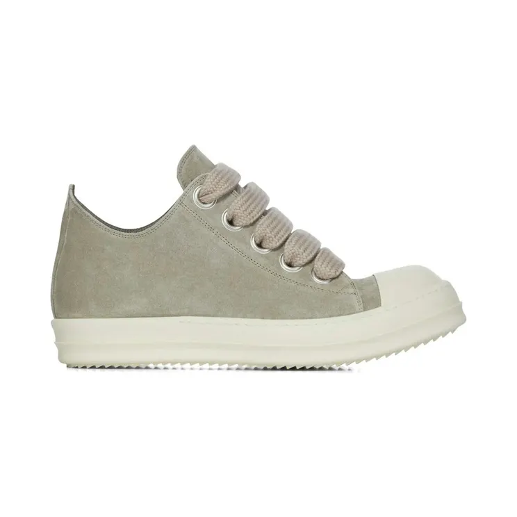 Rick Owens Jumbo Lace Low Sneakers Dark Pearl Milk (RP02F5883-LVSW2-4811)
