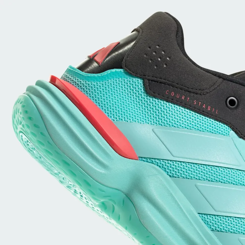 Adidas Court Stabil Indoor Flash Aqua / Flash Aqua / Semi Lucid Red (JR9541)