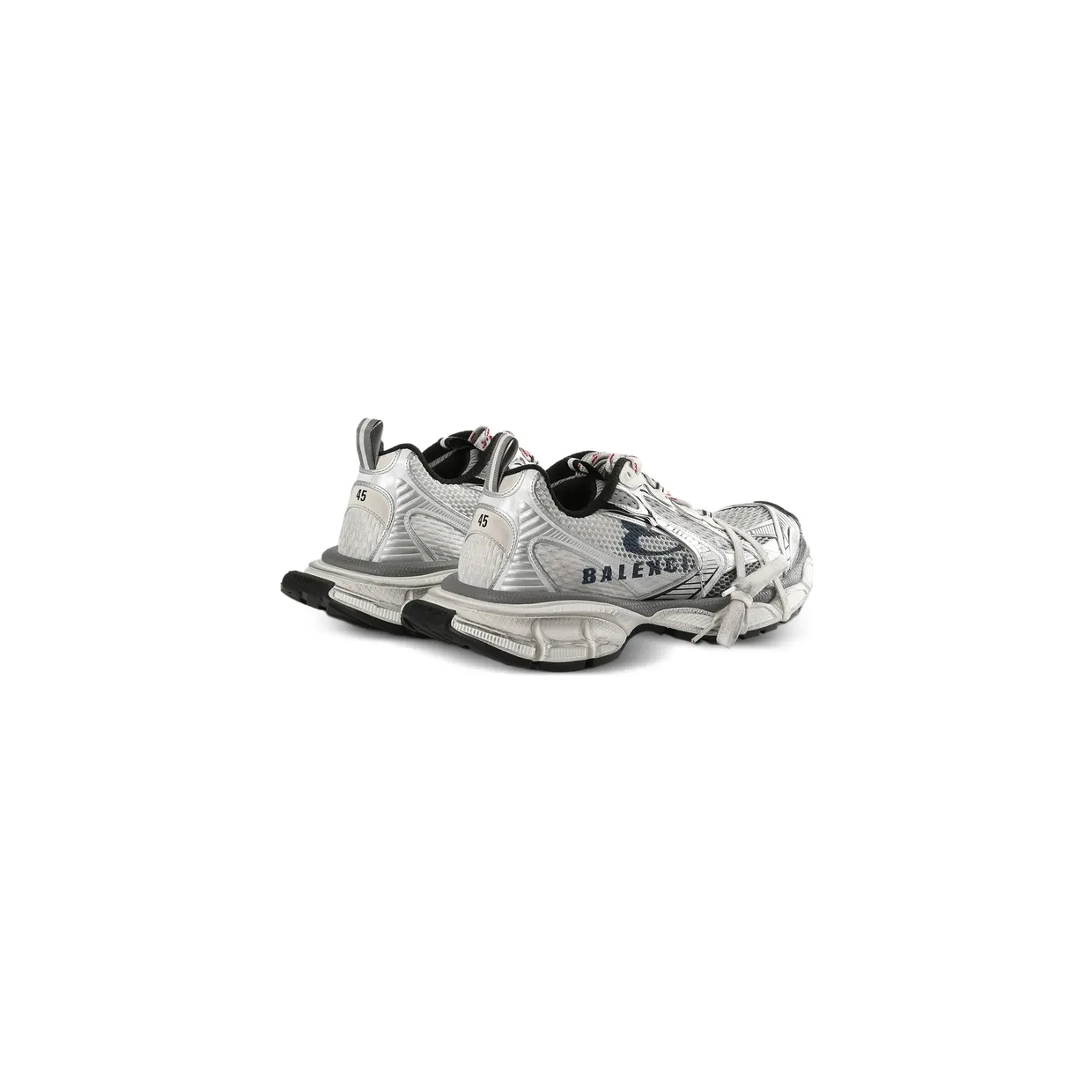 Balenciaga 3XL Split Logo “White/Grey” (840090 W3XSG 9239) (3)